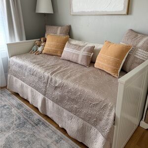 ZARA HOME Taupe Quilted Twin Size Quilt